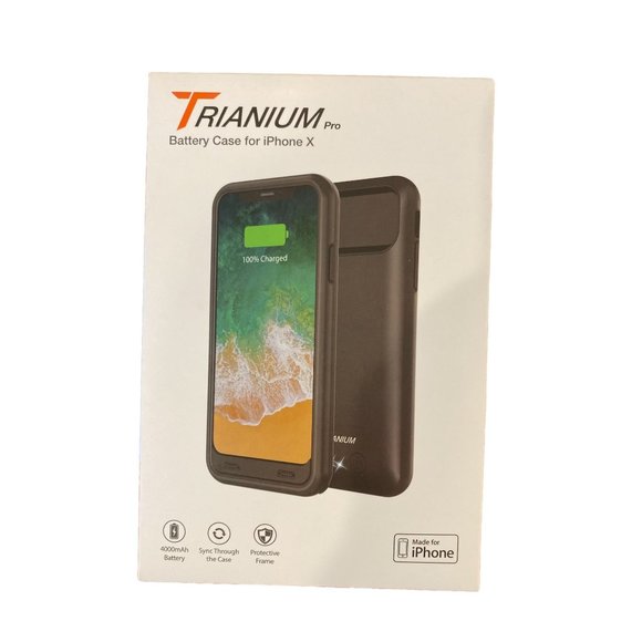 Trianium Pro Battery Case Iphone X 4000mAh battery LED Indicator Factory Sealed - Picture 1 of 2